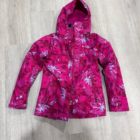 Columbia Other - Columbia Fuchsia Floral Hooded Jacket